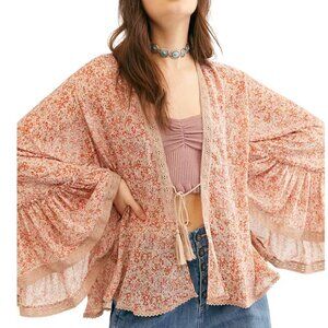 NWT Free People Lola Printed Kimono Size M